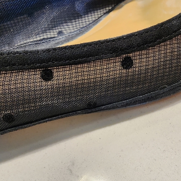 Talbots Black Mesh Polka Dot Edison Pom Pom Ladies Flats Women's Size 8AA EUC - Picture 6 of 9